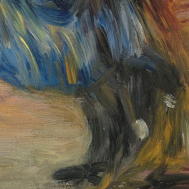 Renoir 'Femme aux longs cheveux' 3D Printed Textured Art