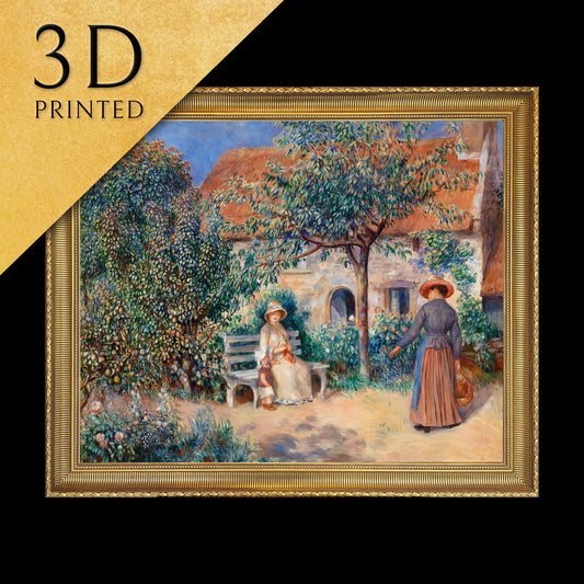 In Brittany by Pierre Auguste Renoir, 3d Printed with texture and brush strokes looks like original oil painting