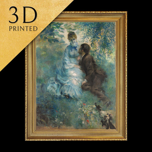 Lovers - Pierre Auguste renoir,3d Printed with texture and brush strokes looks like original oil-painting,code:725