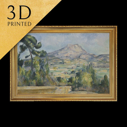 Montagne Saint-Victoire - by Paul Cezanne,3d Printed with texture and brush strokes looks like original oil-painting,code:727