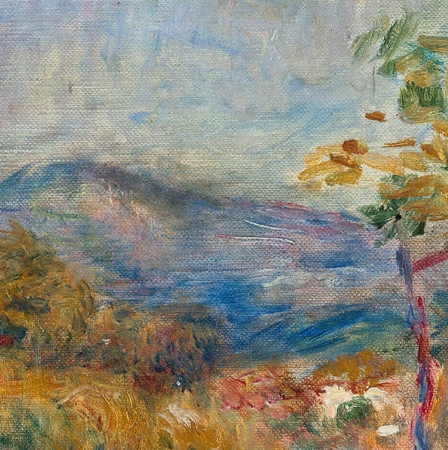 Paysage de Cagnes - Pierre Auguste Renoir,3d Printed with texture and brush strokes looks like original oil-painting,code:733