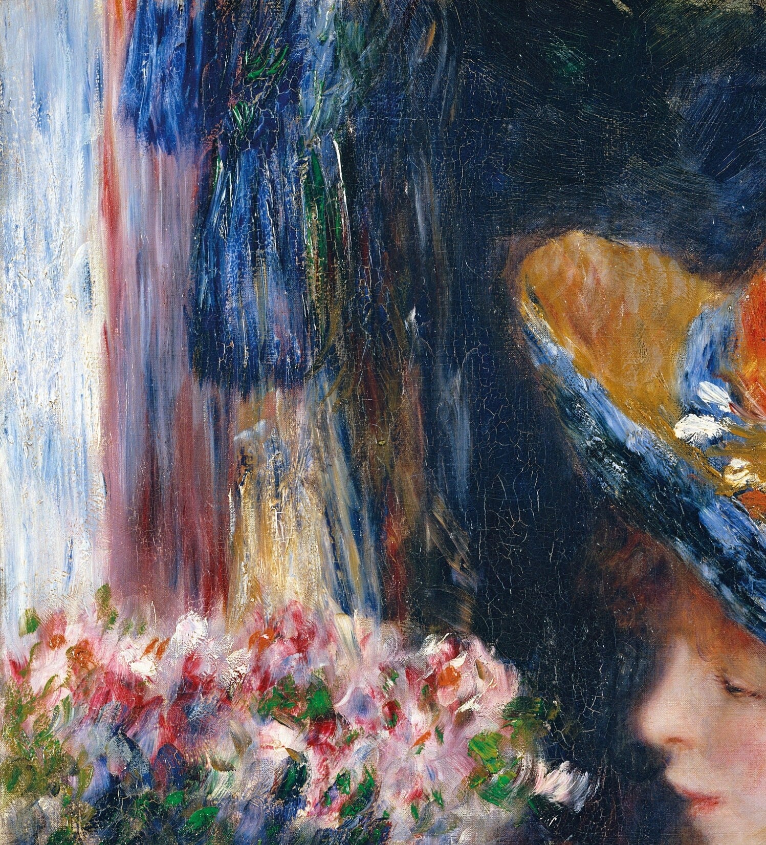 Reading Girl by Pierre Auguste Renoir, 3d Printed with texture and brush strokes looks like original oil painting