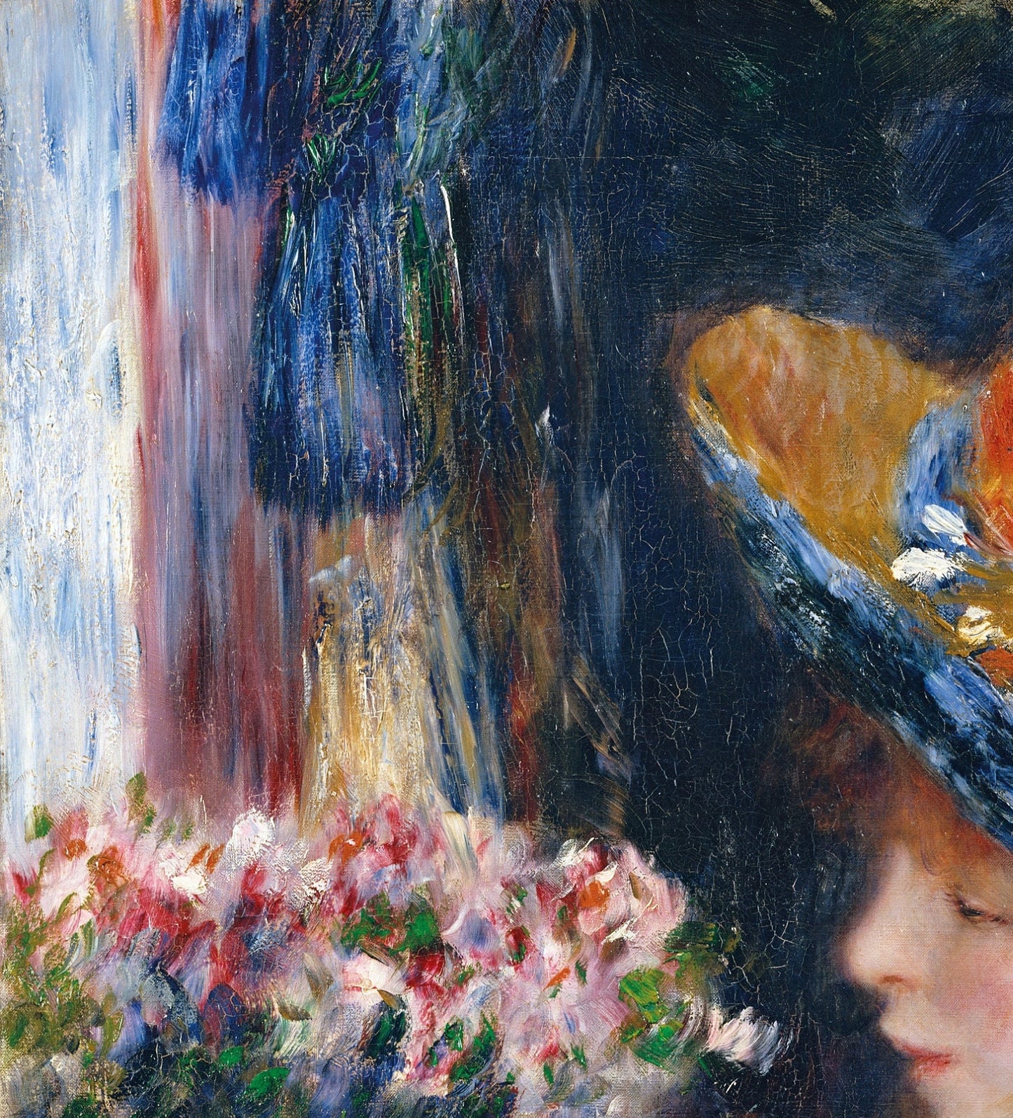 Renoir 'Reading Girl' 3D Printed Textured Oil Painting Reproduction