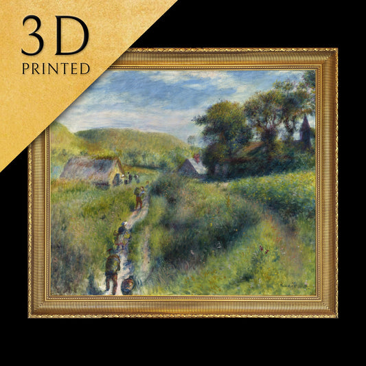 The Mussel Harvest by Pierre Auguste Renoir, 3d Printed with texture and brush strokes looks like original oil painting