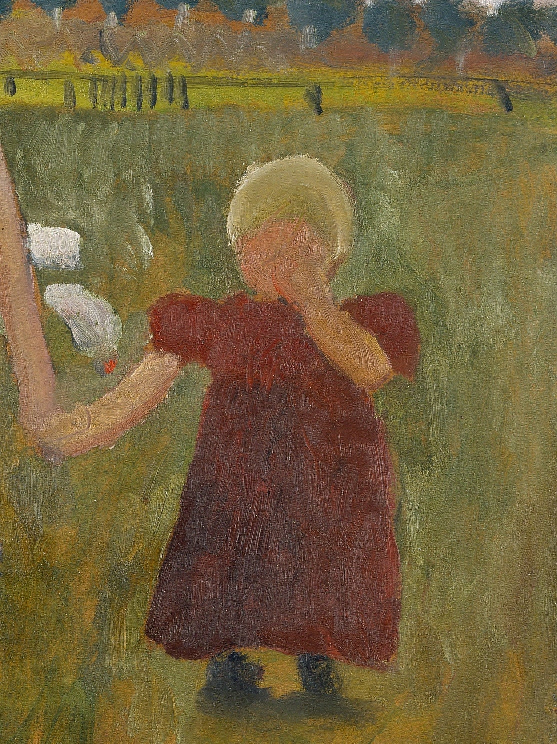 Paula Modersohn Becker Print: Kids with Geese, 3D Textured Art
