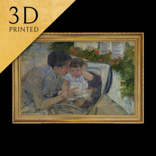 Susan Comforting the Baby - by Mary cassatt,3d Printed with texture and brush strokes looks like original oil-painting code:795