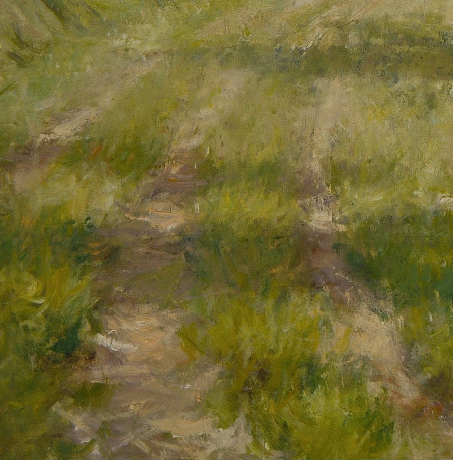 The Olive Grove by William Merritt Chase, 3d Printed with texture and brush strokes looks like original oil painting