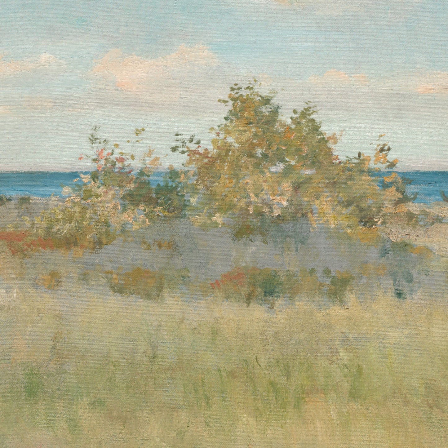 William Merritt Chase Painting: 3D Printed Texture, "The Old Road to the Sea"