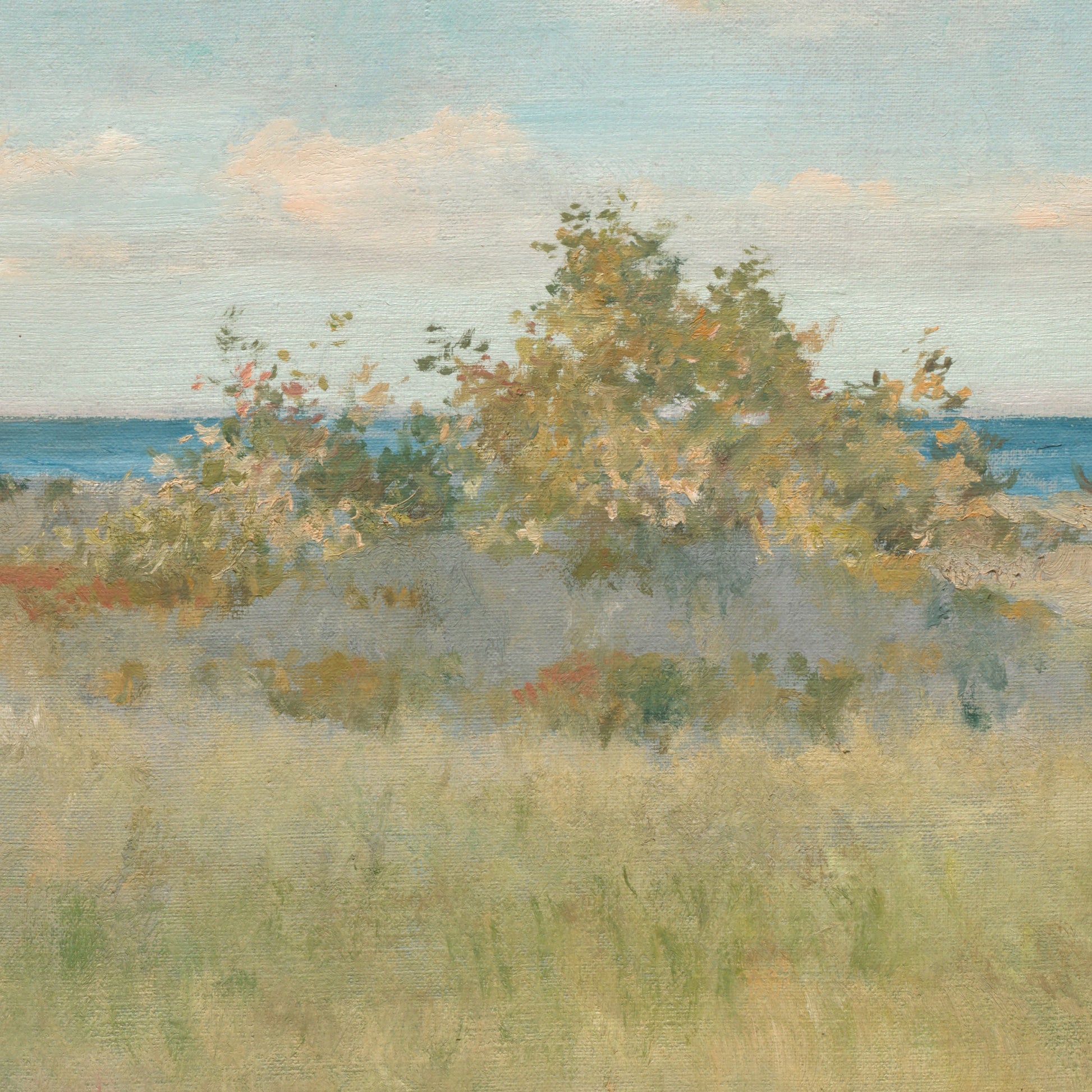 William Merritt Chase Painting: 3D Printed Texture, "The Old Road to the Sea"