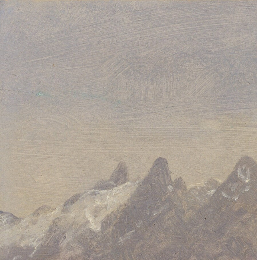 Alaskan Coast Range Print: Albert Bierstadt 3D Textured Oil Painting