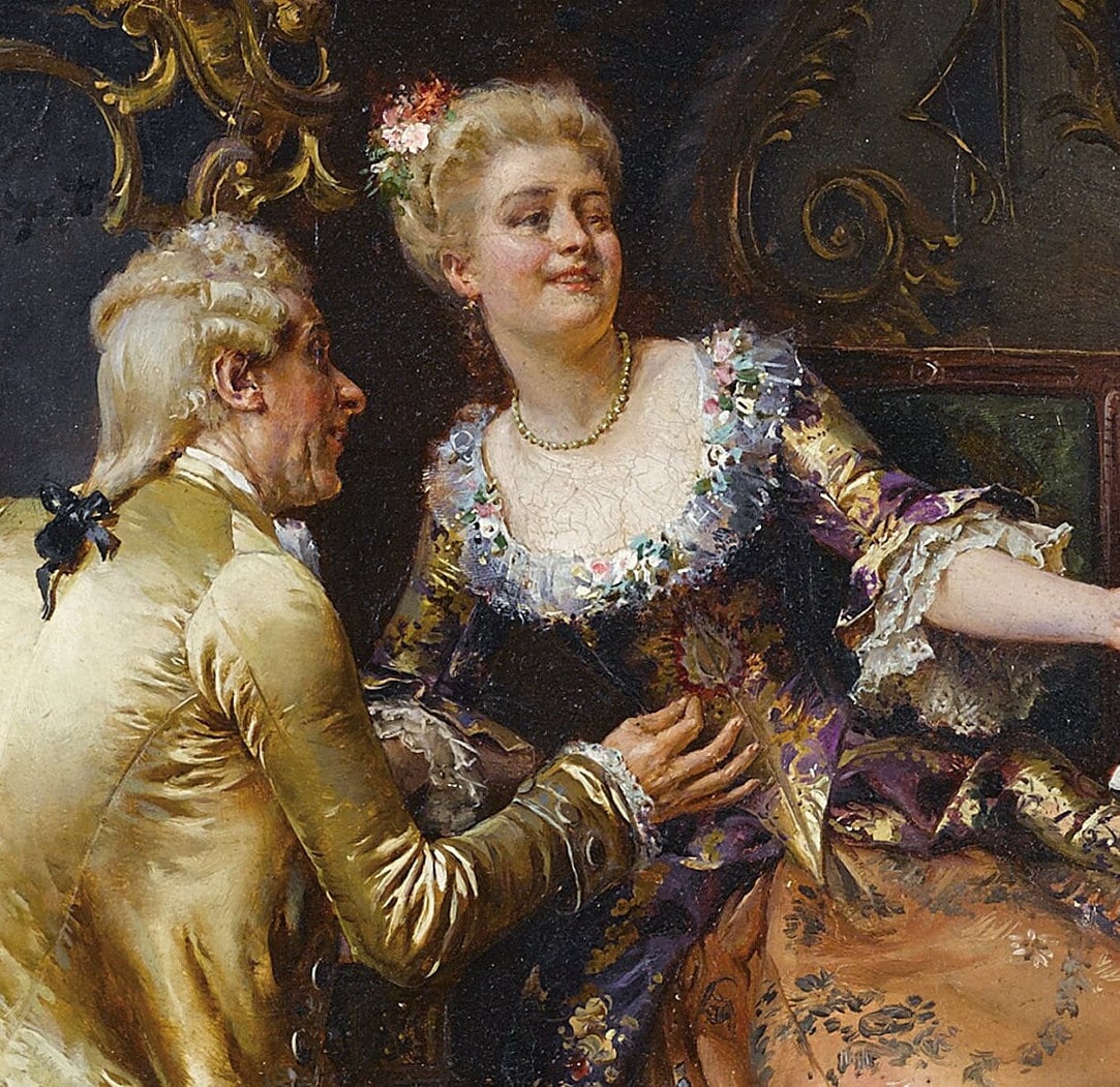 Cesare Auguste Detti Print: Her Drawing Master's Critique, 3D Textured Reproduction