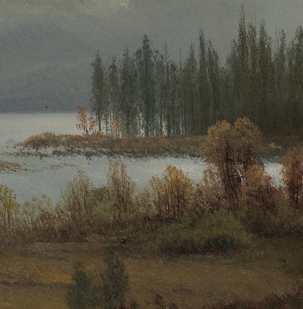 Lake Tahoe Albert Bierstadt 3D Print: Textured Oil Painting Reproduction