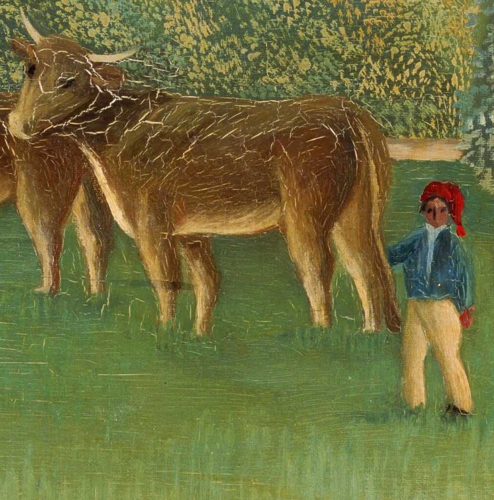 Henri Rousseau Meadowland 3D Print: Textured Oil Painting Reproduction