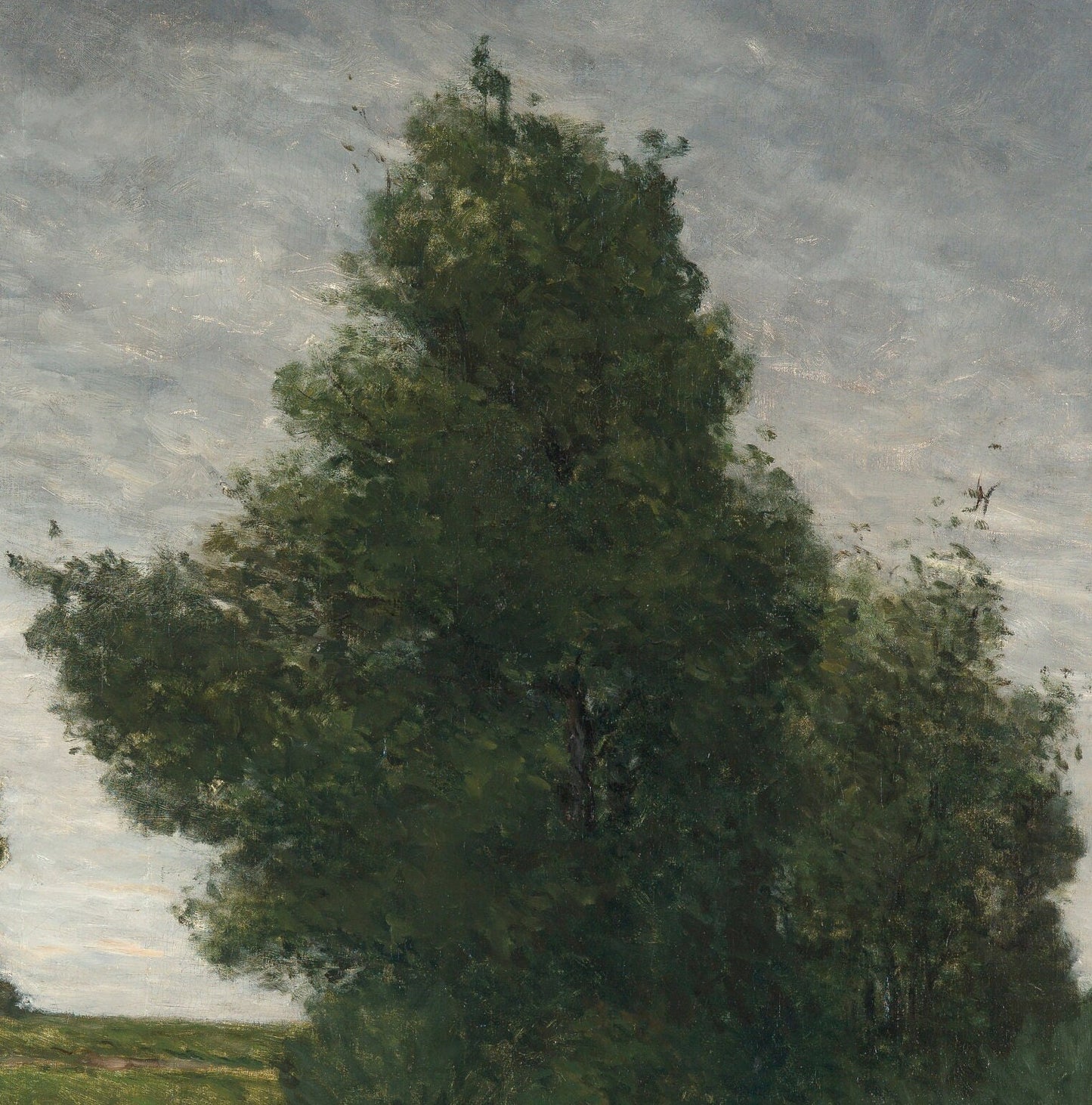 Paul Gauguin Landscape Print: 3D Textured Poplars Painting