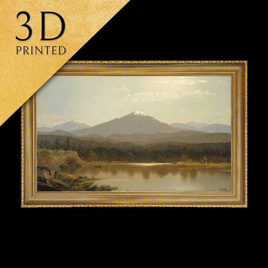 Laramie Peak - by Albert Bierstadt, 3d Printed with texture and brush strokes looks like original oil painting.