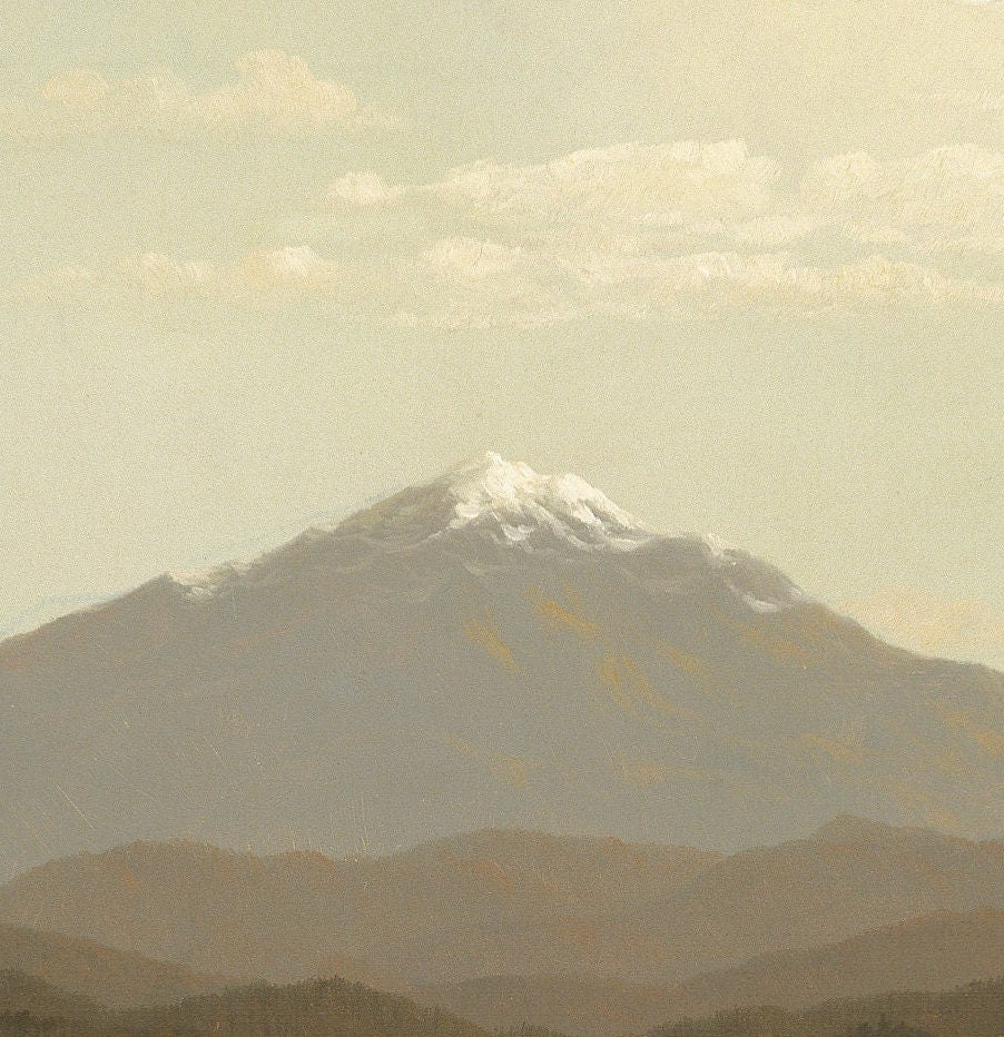 Laramie Peak - by Albert Bierstadt, 3d Printed with texture and brush strokes looks like original oil painting.