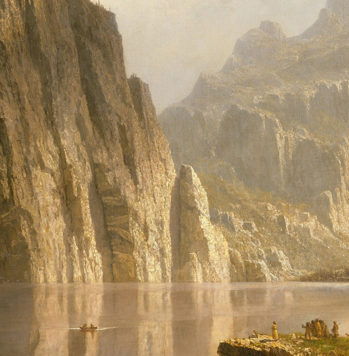 Albert Bierstadt Yosemite Valley Print: 3D Textured Oil Painting Reproduction