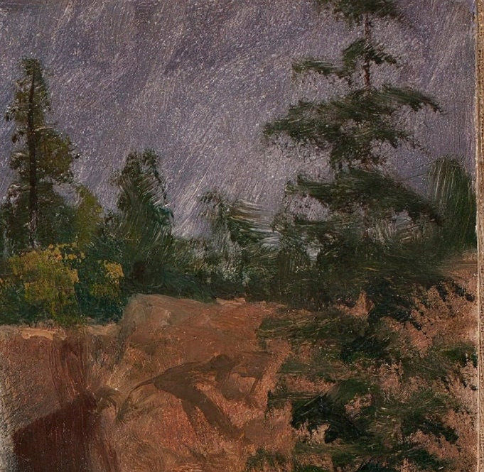 Vernal Fall by Albert Bierstadt: 3D Textured Print