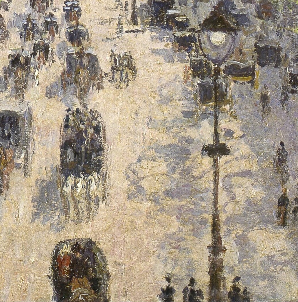 Camille Pissarro - Boulevard Montmartre Spring - 3D Textured Print