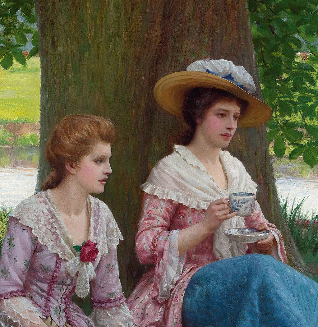 Edmund Blair 'Picnic Party' 3D Printed Oil Painting Replica