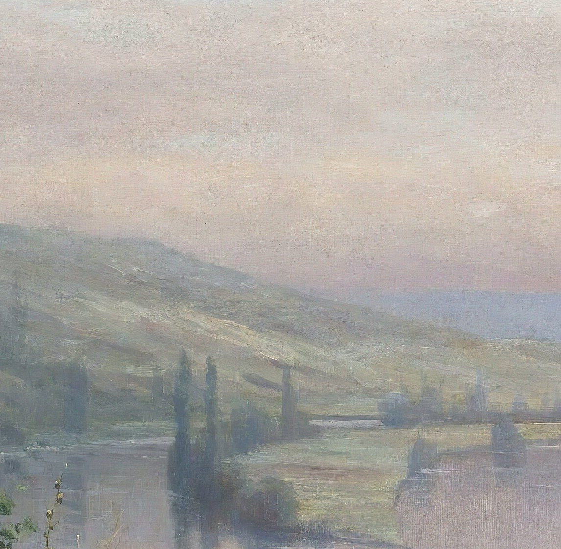 Brittany Girl Overlooking Stream Print: Daniel Ridgway Knight 3D Reproduction