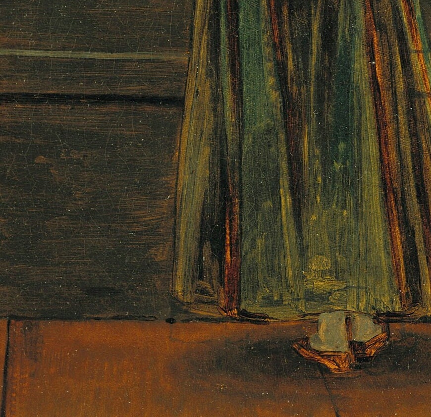 Caspar David Friedrich - Woman at a Window: 3D Textured Print