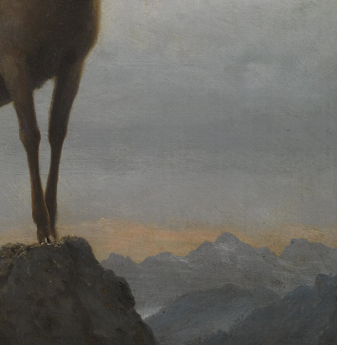 Albert Bierstadt Bighorn Ram 3D Print: Textured Oil Painting Replica