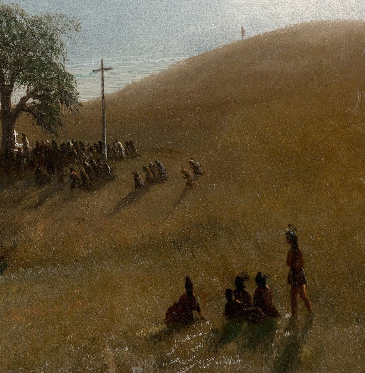 Albert Bierstadt: Study for Entrance into Monterey - 3D Textured Print