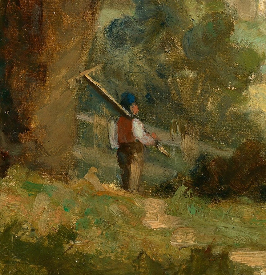 Edward Mitchell Bannister 'Homeward' 3D Textured Art Print