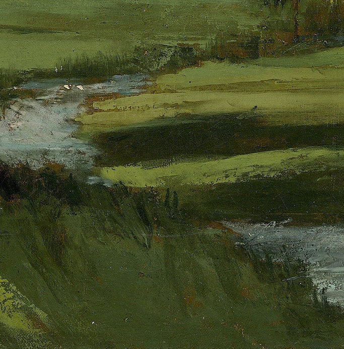 Gustave Courbet - La Bretonnerie 3D Print: Textured Oil Painting Reproduction
