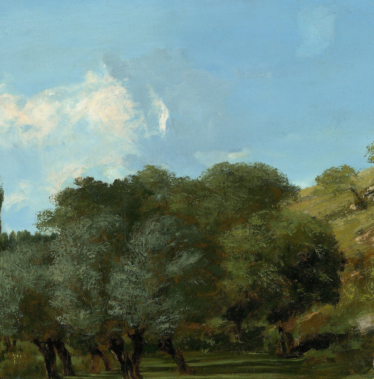 Gustave Courbet - La Bretonnerie 3D Print: Textured Oil Painting Reproduction