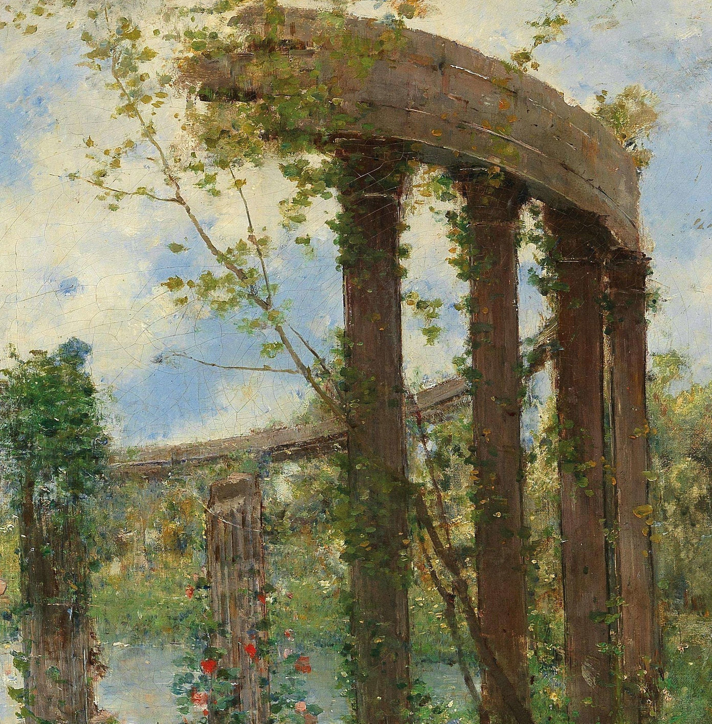 Francesc Galaup "Near The Park" 3D Print: Textured Oil Painting Reproduction