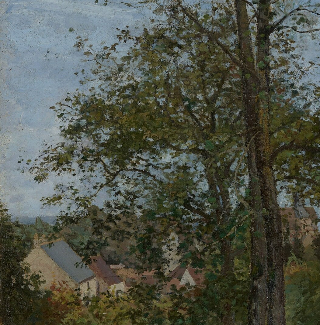 Camille Pissarro 'Louveciennes' Landscape: 3D Textured Print