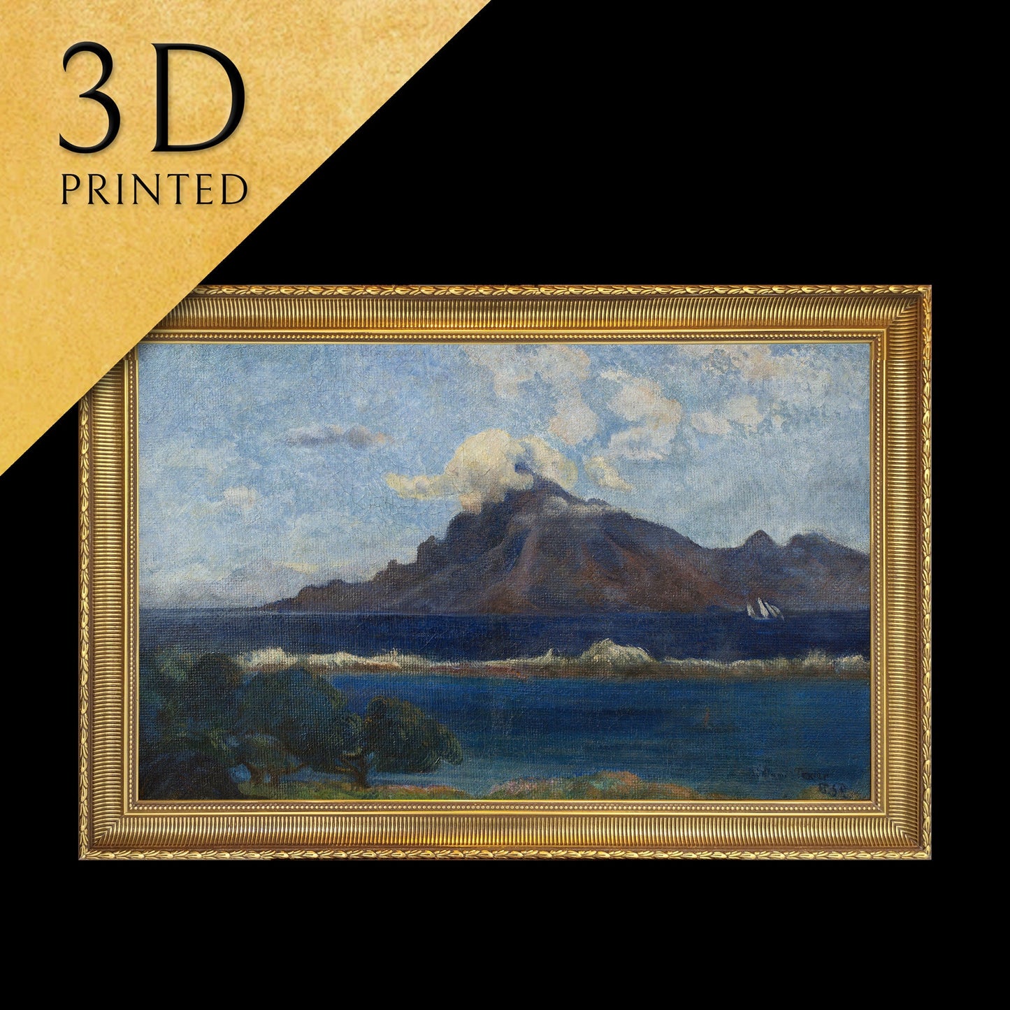 Paysage de Te vaa by Paul Gauguinake 3d Printed with texture and brush strokes looks like original oil painting high realistic printing