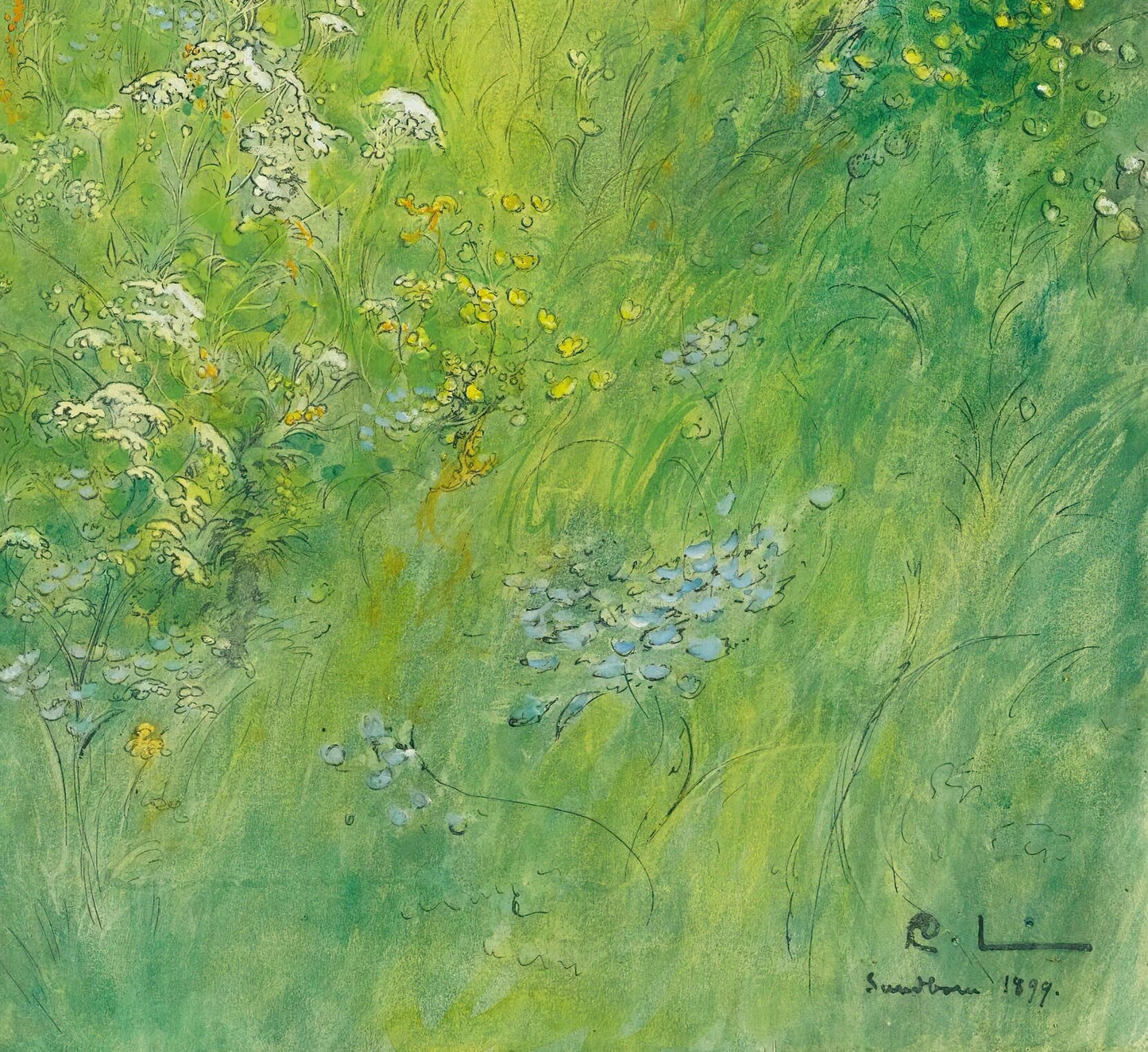 Carl Larsson "A Fairy" 3D Print: Textured Oil Painting Reproduction