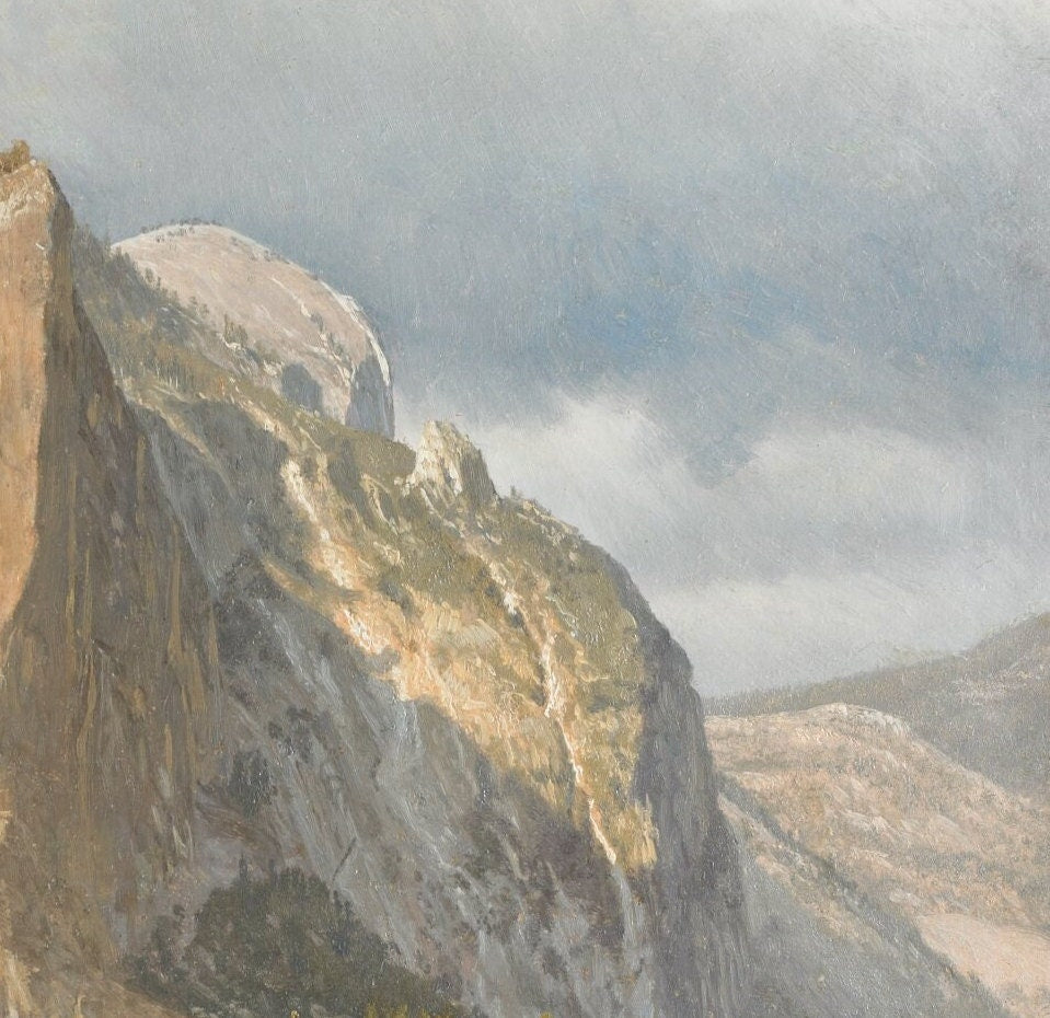 Yosemite Valley by Albert Bierstadt,3dPrinted with texture and brush strokes looks like original oilpainting high realistic printing