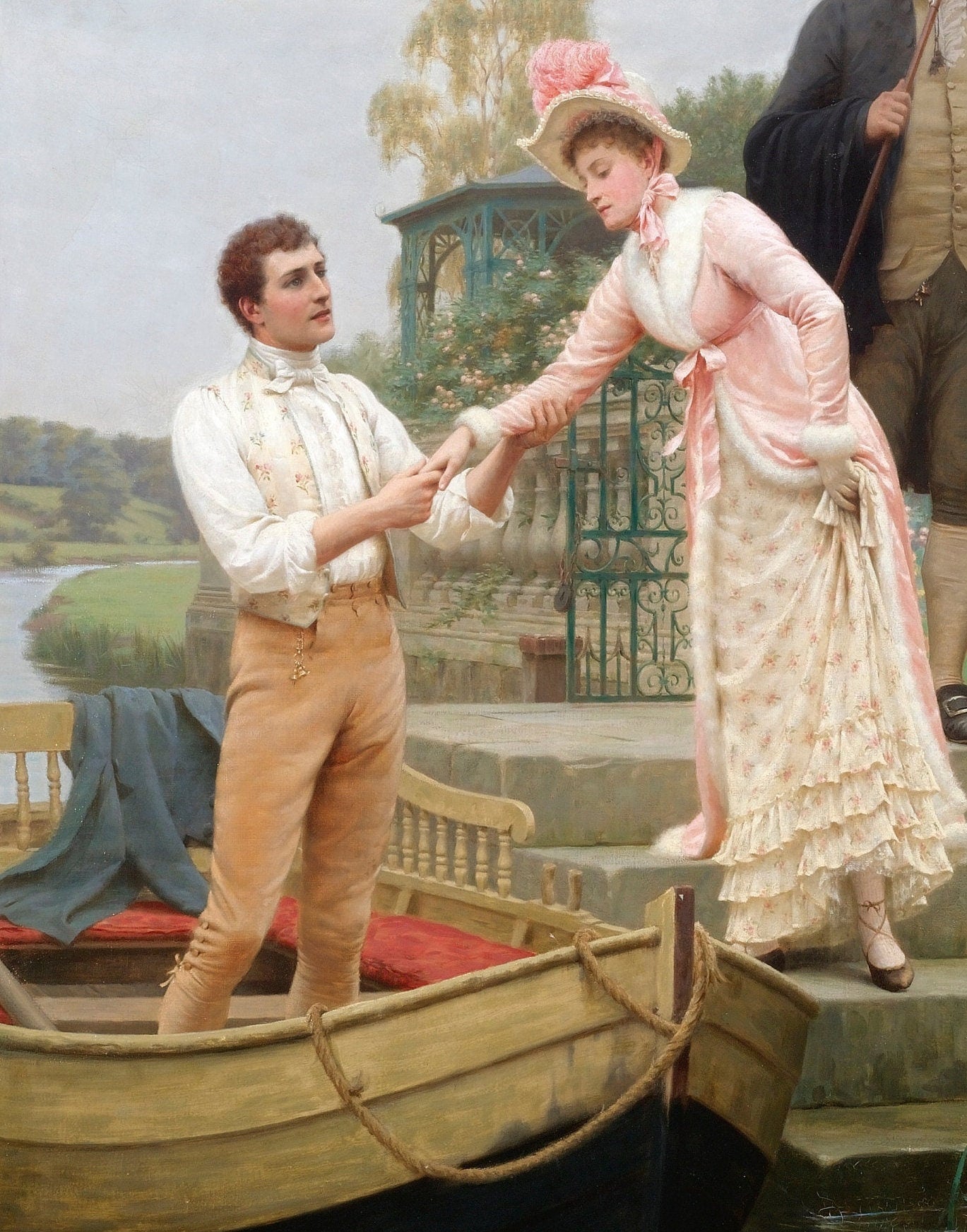 Edmund Blair Painting: Lay Thy Sweet Hand, 3D Printed Texture