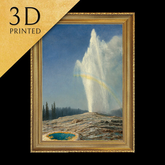 Old Faithful by Albert Bierstadt, 3d Printed with texture and brush strokes looks like original oil painting