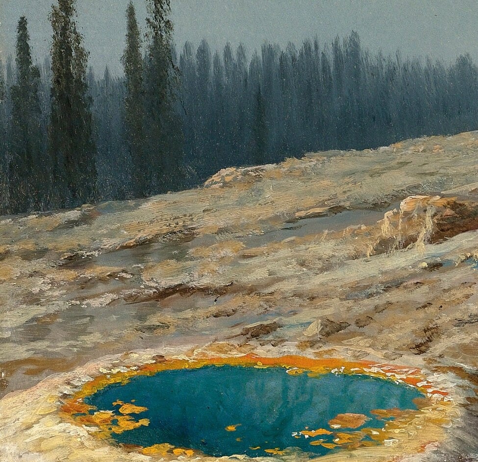 Old Faithful by Albert Bierstadt: 3D Textured Print