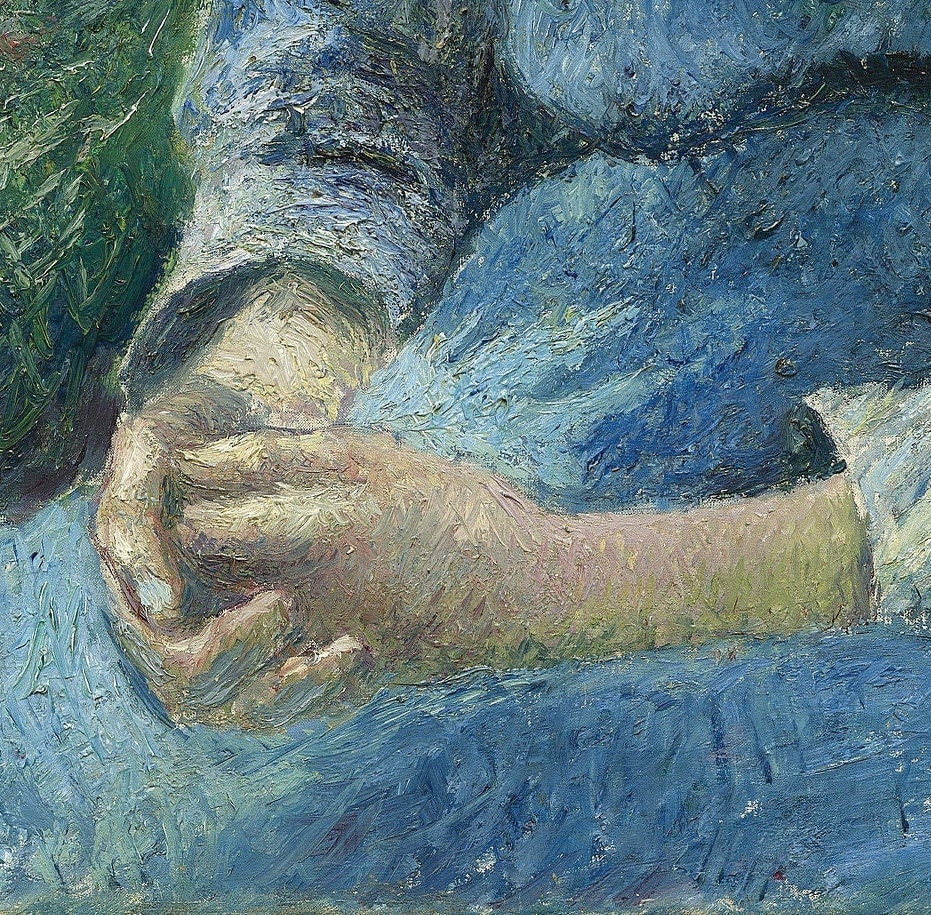 Camille Pissarro's Peasant Girl: 3D Printed Textured Oil Painting