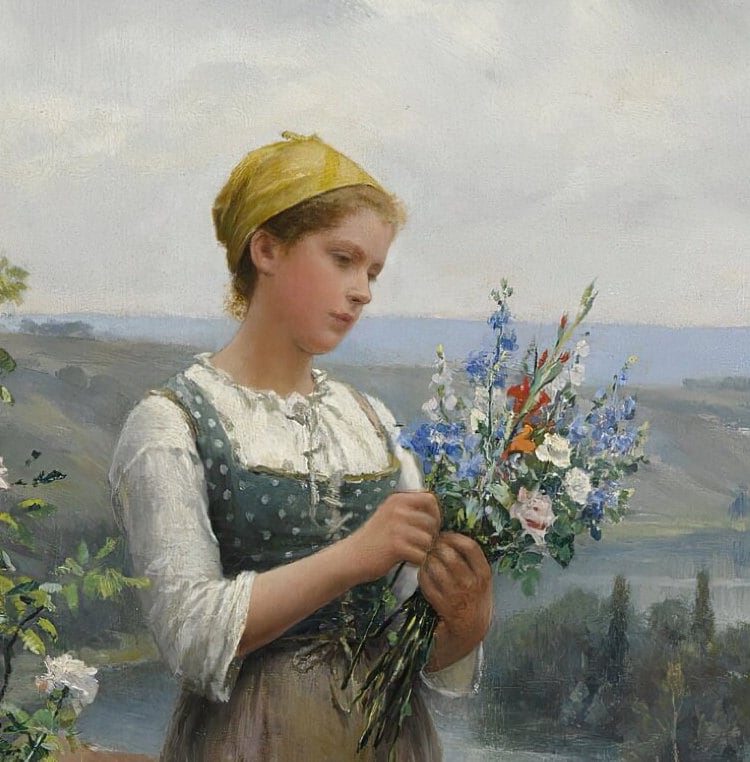 Daniel Knight: Picking Flowers 3D Textured Print