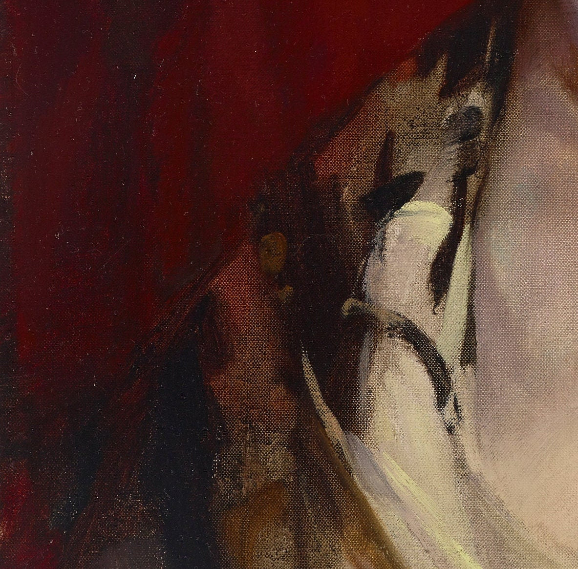 Robert Henri "Helen" 3D Print: Textured Brushstrokes, Realistic Oil Painting
