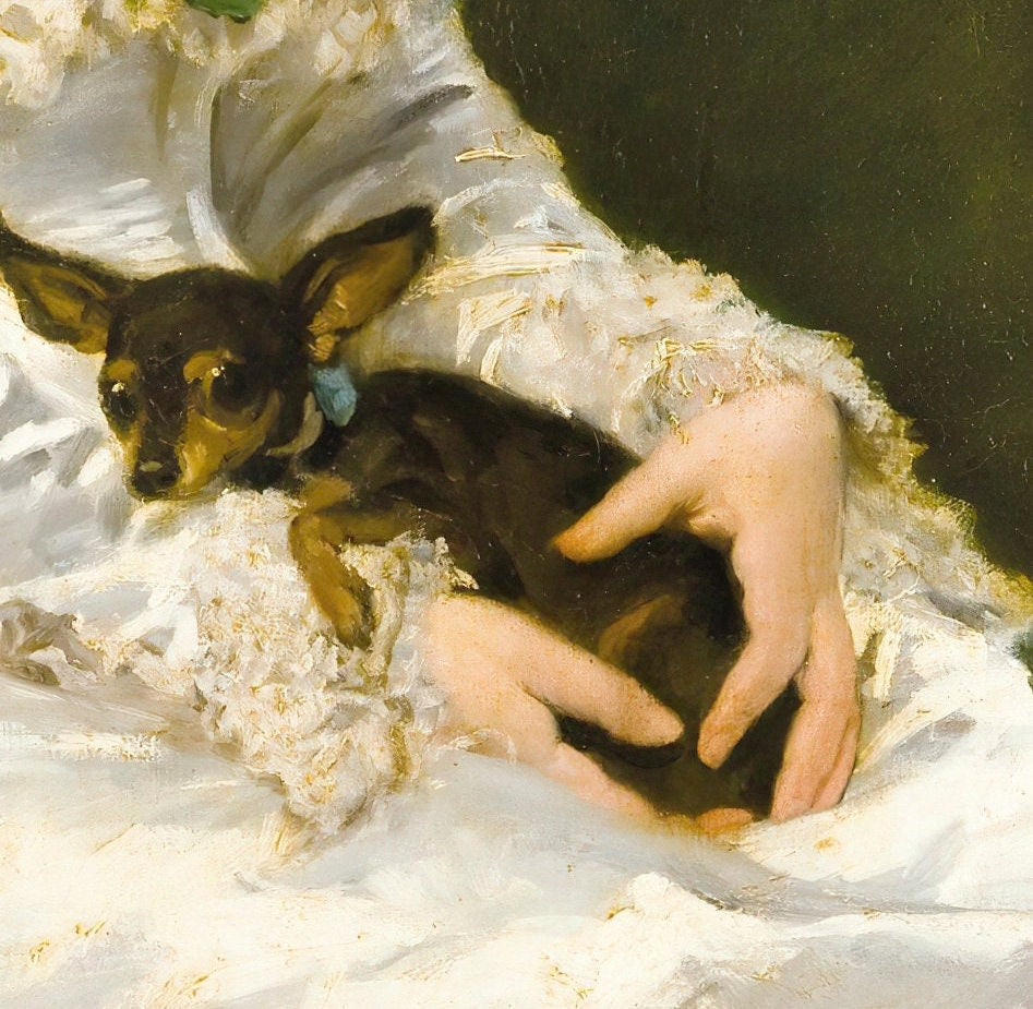 Mrs Henri Fouquier Portrait by Carolus Duran: 3D Textured Print