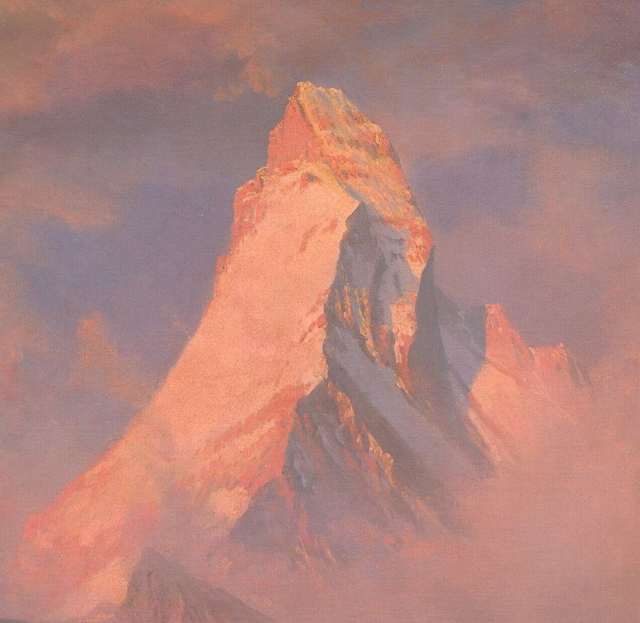 Albert Bierstadt Matterhorn Print: 3D Textured Mountain Art