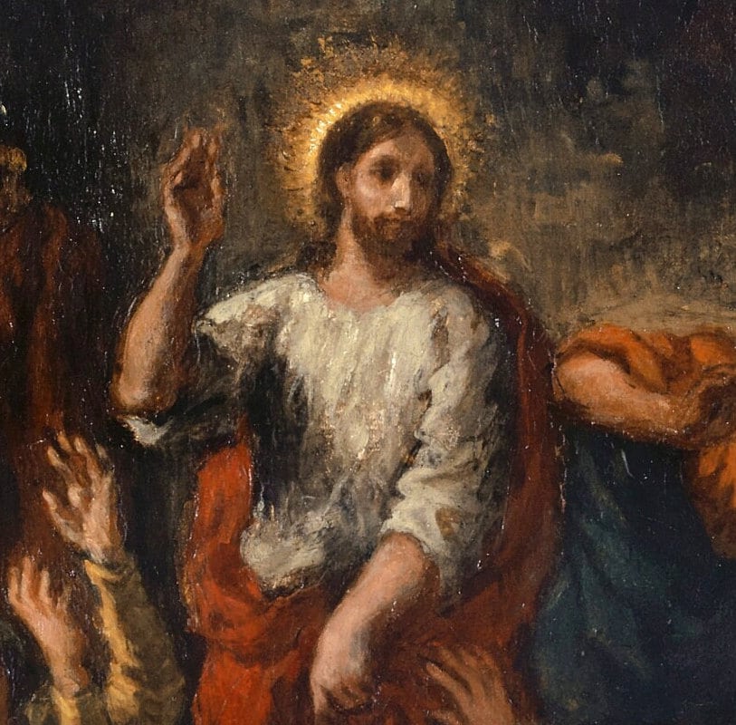 Eugène Delacroix: Raising Of Lazarus 3D Textured Print