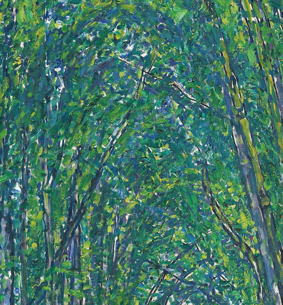 Avenue to Schloss Kammer by Gustav Klimt, 3d Printed with texture and brush strokes looks like original oil painting.