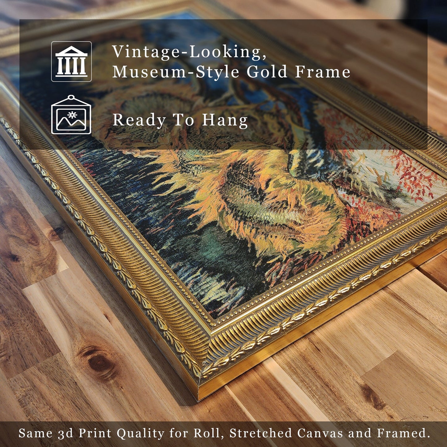 Highland Raid by Rosa Bonheur, 3d Printed with texture and brush strokes looks like original oil painting