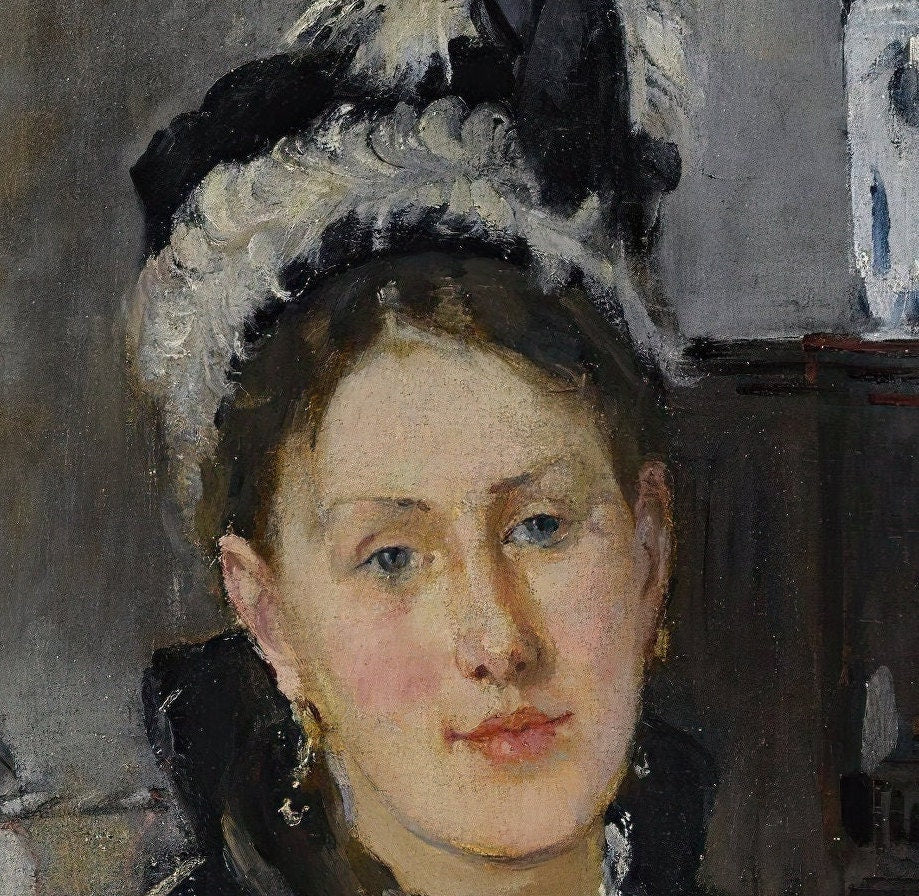Berthe Morisot Print: Mme Boursier and Daughter, 3D Textured Art