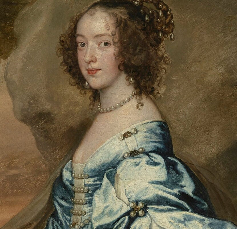 Lady Anne Carey Portrait: Anthony van Dyck 3D Print on Canvas