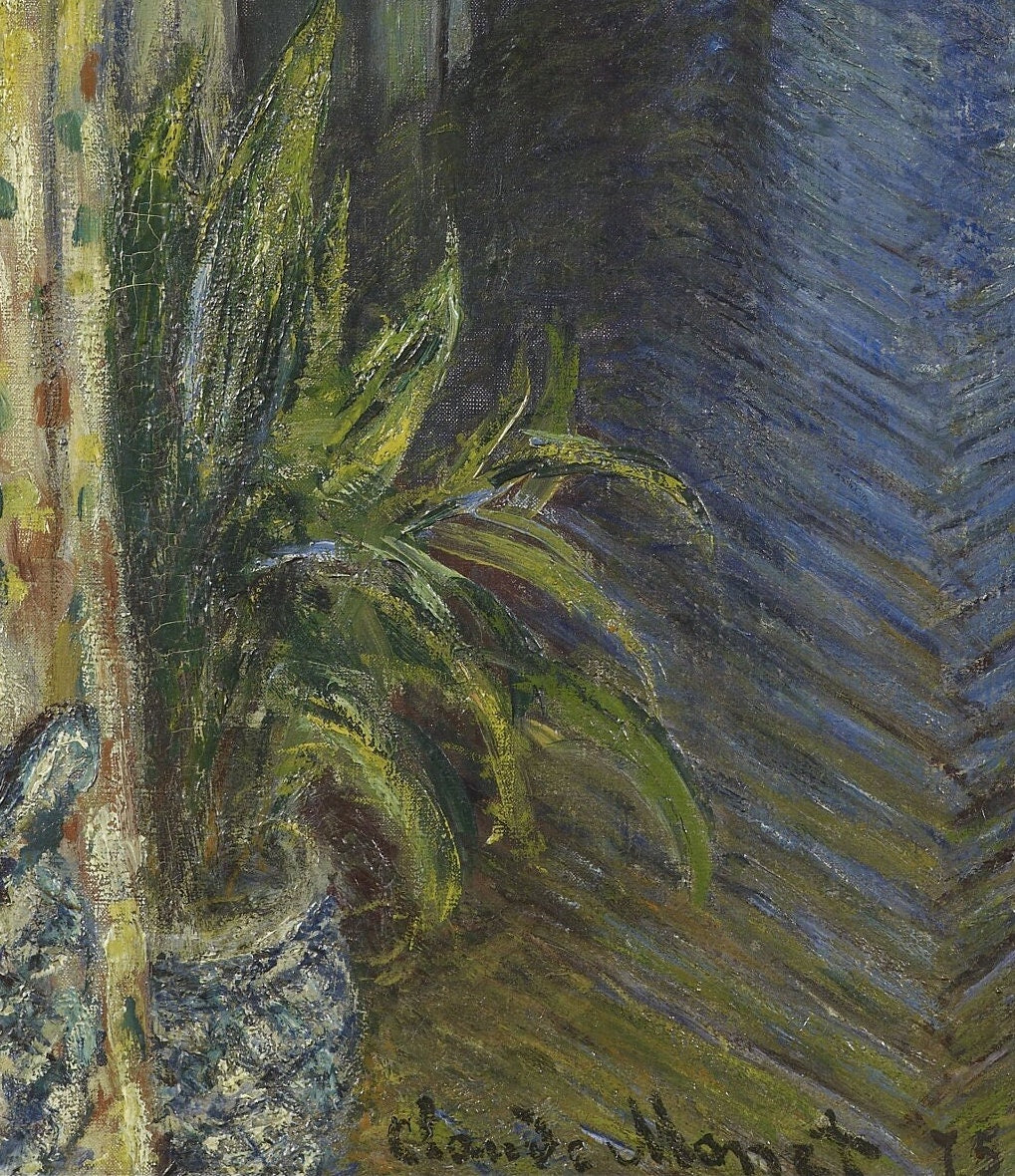 A Corner of the Apartment by Claude Monet, 3d Printed with texture and brush strokes looks like original oil painting.